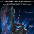 thumbnail image 5 of HOFFREE Gaming Chair with Massage and LED RGB Lights Ergonomic Computer Chair with Footrest High Back Video Game Chair with Adjustable Lumbar Support Linkage Armrest for Home Office, 5 of 10