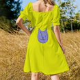 thumbnail image 4 of Rugrats Kimi Finster Cat Vestido de manga corta Vestidos de verano para mujer vestidos de moda para mujer, 4 of 7