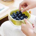 thumbnail image 1 of HAOAN Home Essentials Fruit Strainers  Berry Strainers  Two-Layer Draining Basket For The Kitchen With Handle  Removable Strainer Draining Basket Pink, 1 of 7