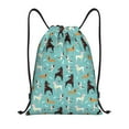 thumbnail image 1 of Bingfone Cute Dog Drawstrings Backpacks Bags for Men Women Gym Drawstrings Bag-Medium, 1 of 6