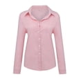 thumbnail image 4 of Camisa Blusa de mujer Camisa Moda Algodón Lino Transpirable Vacaciones en la playa (Rosa 4XL) Cgtredaw Para estrenar, 4 of 5