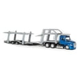 thumbnail image 3 of Freightliner Cascadia Auto Carrier, Blue - New Ray 16033 - 1/43 Scale Diecast Model Car, 3 of 5