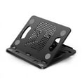 thumbnail image 1 of Support d'Ordinateur Portable en Silicone PP et ABS Pliable 8 Vitesses Réglables Support de Refroidissement Portable pour Maison Travail, 1 of 5