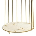 thumbnail image 2 of Perfume Rack Makeup Jewelry Display tidy skincare organiser Shelf Creams Tray White gold 1 Tier, 2 of 9