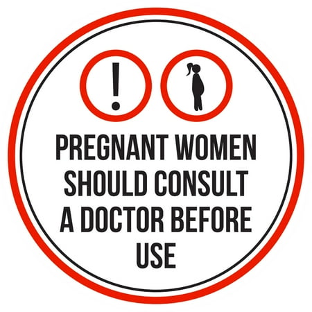 - Pregnant Women Should Consult A Doctor Before Use Swimming Pool Spa Warning Round Sign - 9 Inch