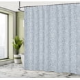 thumbnail image 5 of Ambesonne Garden Shower Curtain, Botanical Dusty Blue Tones, 69"Wx84"L, Pale Taupe Blue Grey, 5 of 5