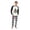 Men, variant on Holiday Sleepwear Nordic Gnome Matching Family Pajamas, Christmas Tomte Graphic with Checkered Bottom, Long Sleeve Crew Neck Raglan Top and Pants Set, Comfortable Loungewear for Festive