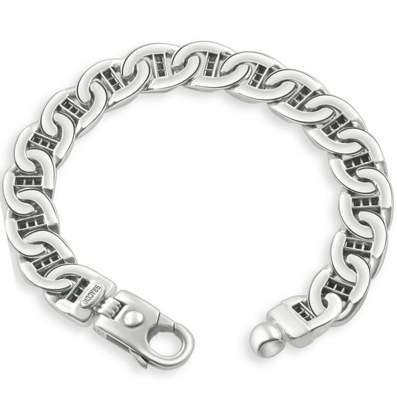Pompeii Men's 14k Gold (79gram) or Platinum (127gram) 12mm Link Bracelet 8.5" (,)