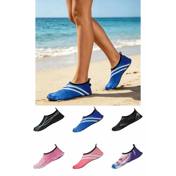 LTTVQM Water Shoes for Women Men Quick-Dry Barefoot Aqua Socks for Swim Beach Yoga Surf Camping Casual Breathable Athletic Non Slip Shoes Black 44-45(US-10.5-11)