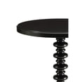 thumbnail image 5 of Modern Side Table - Living Room Accent Table with Round Top & Stylish Base - Black Cool Table 17x17x22, 5 of 7