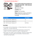 thumbnail image 2 of Front and Rear Brake Pad and Rotor Kit - Compatible with 2002 - 2004 Chevy Trailblazer EXT 2003, 2 of 2