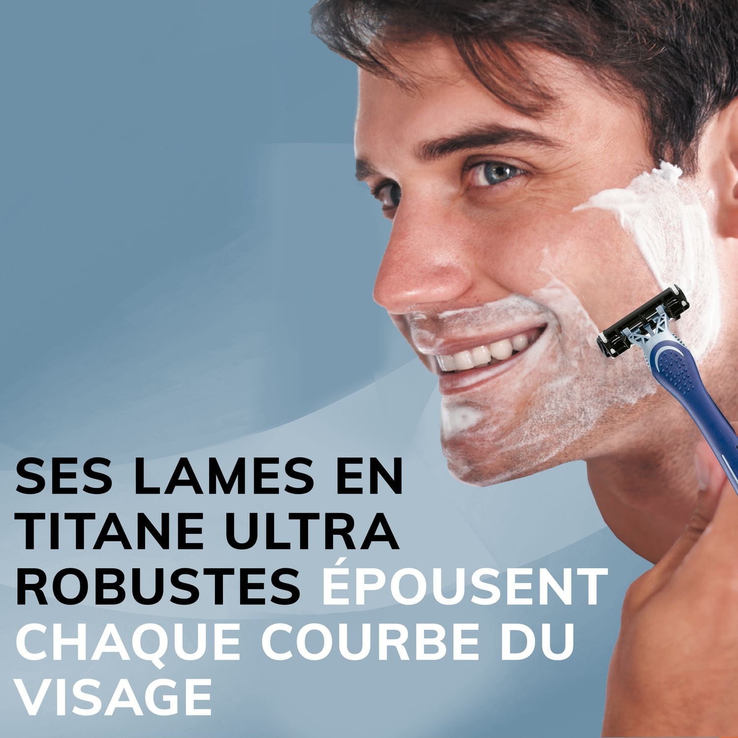 Rasoirs jetables pour hommes BIC Flex 3 Titanium, des rasoirs parfaits pour un rasage lisse et confortable, rasoirs 3 lames, paquet de 8. Paquet de 8