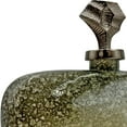 thumbnail image 3 of Bergamo Art 12 Inch Wide Handmade Aluminum and Glass Bottle Sculpture in Gold, 3 of 4