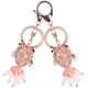 thumbnail image 2 of 2 llaveros con decoración de pez dorado y diamantes, colgante para coche, regalo pequeño y exquisito, color rosa, 2 of 5