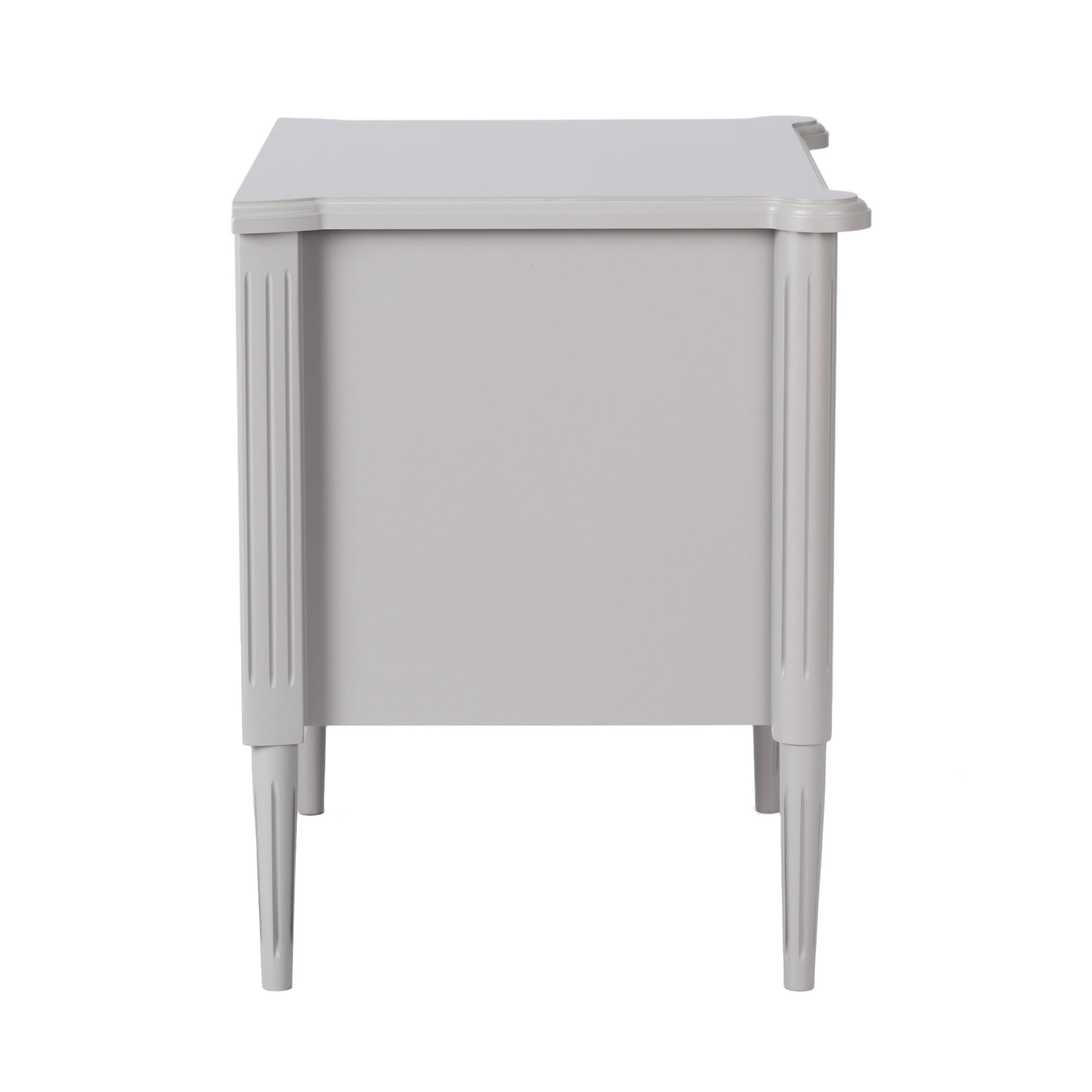 Design House Oxford End Table with Drawers, Gray