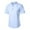 Light Blue (New Upgrade), variant on Cotton Linen Short Sleeve Shirt for Men Casual Breathable Henley Shirts Solid Color Summer Beach Tee Tops Light Blue M