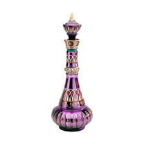 I Dream Of Jeannie Bottle From Mario-Della Casa-Second Season Glass MIRRORED Purple Bottle