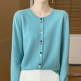 thumbnail image 2 of Yxbdin Womens Cardigan Sweaters Lightweight Crew Neck Button Up Fall Sweaters Classic Long Sleeve Fashion Clothing 2026 Dressy Casual Going Out Tops, 2 of 5