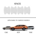thumbnail image 3 of 4pcs Car Door Handle Stickers, Carbon Fiber Anti-Scratch Car Door Cup Protector, Non-marking Automatic Door Handle Protector(Silver/4pcs), 3 of 5