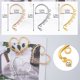 thumbnail image 4 of 30 Uds. Sin perforación en la oreja, fabricación de pendientes, ganchos de 6 agujeros, accesorios para hacer orejeras, 4 of 8
