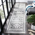 thumbnail image 4 of SAFAVIEH Cabana Arielle Geometric Indoor/Outdoor Runner Rug, Ivory/Grey, 2'2" x 7', 4 of 12