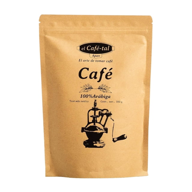 El Café-Tal Apan - Café Molido Cosecha Coatepec Veracruz, Tostado Medio, Grano 100% Arabiga, Bolsa de 1kg