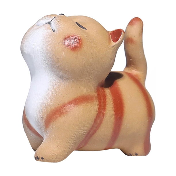 Mascota de té para la ceremonia del té, escritorio, mascota decorativa, regalo para los amantes del té, amigos de arena púrpura amarillo