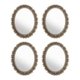 thumbnail image 2 of Dollhouse Mirror, Dollhouse Miniature Mirror 4 PCS Enmarcado Rose Patrón Para El Hogar, 2 of 7