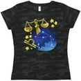 thumbnail image 3 of Inktastic Libra Constellation Zodiac Sign Illustration Women's T-Shirt, 3 of 5