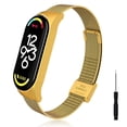 thumbnail image 1 of Pulseras de repuesto compatibles con Xiaomi Band 7 correas de Metal correas de acero inoxidable impermeables fáciles de instalar con herramientas, 1 of 7