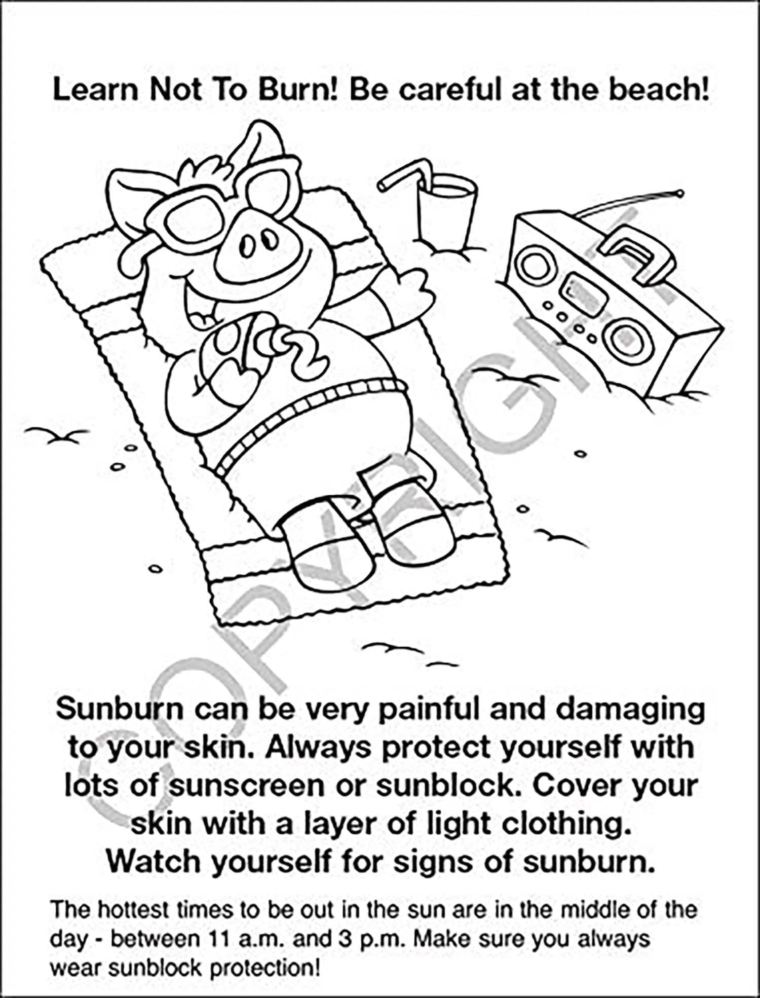 25 Pack - Have a Safe Summer - Kid's Coloring & Activity Books
