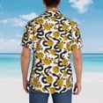thumbnail image 6 of Xecao Snake And Rose print Hawaiian shirt - a stylish short-sleeve button-down for men, perfect for casual beach and tropical outings., 6 of 9
