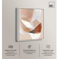 thumbnail image 2 of Serene Overlap I Canvas Print Brown Art by Art Remedy, White Frame, 16 x 20, 2 of 6