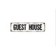 thumbnail image 1 of Letrero de casa de huéspedes Bed and Breakfast Alquiler vacacional Bienvenido a nuestra casa Letrero de metal rústico para calle o placa con nombre para puerta Tamaño: 4 x 16 pulgadas, 1 of 4