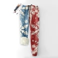 thumbnail image 2 of Christmas Snowflake Print Pajama Pants for Women Festive Holiday Sleepwear with Fleece Cuffs, Red, Size S-XXL, 2 of 4