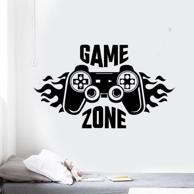 RV 70x41cm, Pegatinas de pared Máquinas de juegos Pegatinas de pared Calcomanías murales para dormitorio Sala de estar Pared de TV oso de fresa Electrónica
