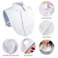 thumbnail image 3 of Wweixi 3 Pcs Col Blanc Uni Chemise Confortable Habillage Hommes 1Ensemble, 3 of 6