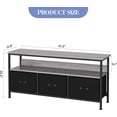 thumbnail image 2 of Soporte para TV, Centro de Entretenimiento con Almacenamiento, Soporte de TV de 55 Pulgadas para recámara, Soporte de TV pequeño con cajones y estantes, Muebles de Mesa para Sala de Estar, 2 of 8