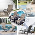 thumbnail image 3 of HONEY HOME Outdoor Adirondack Chair Cushions, 44x19x4 inch Waterproof Rocking Chair Cushion and 17x19 Ottoman Cushion for Patio, Garden, 3 of 7