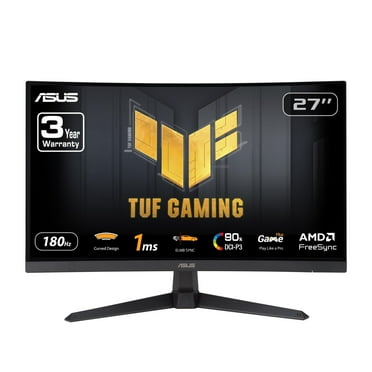 ASUS TUF Gaming 27” 1080P Curved Monitor (VG27VQ3B) - Full HD, 180Hz, HDMI, Display Port