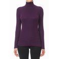 thumbnail image 5 of FashionMille Women's Ribbed Slim Fit Lightweight Long Sleeve Turtleneck Sweater, 5 of 5