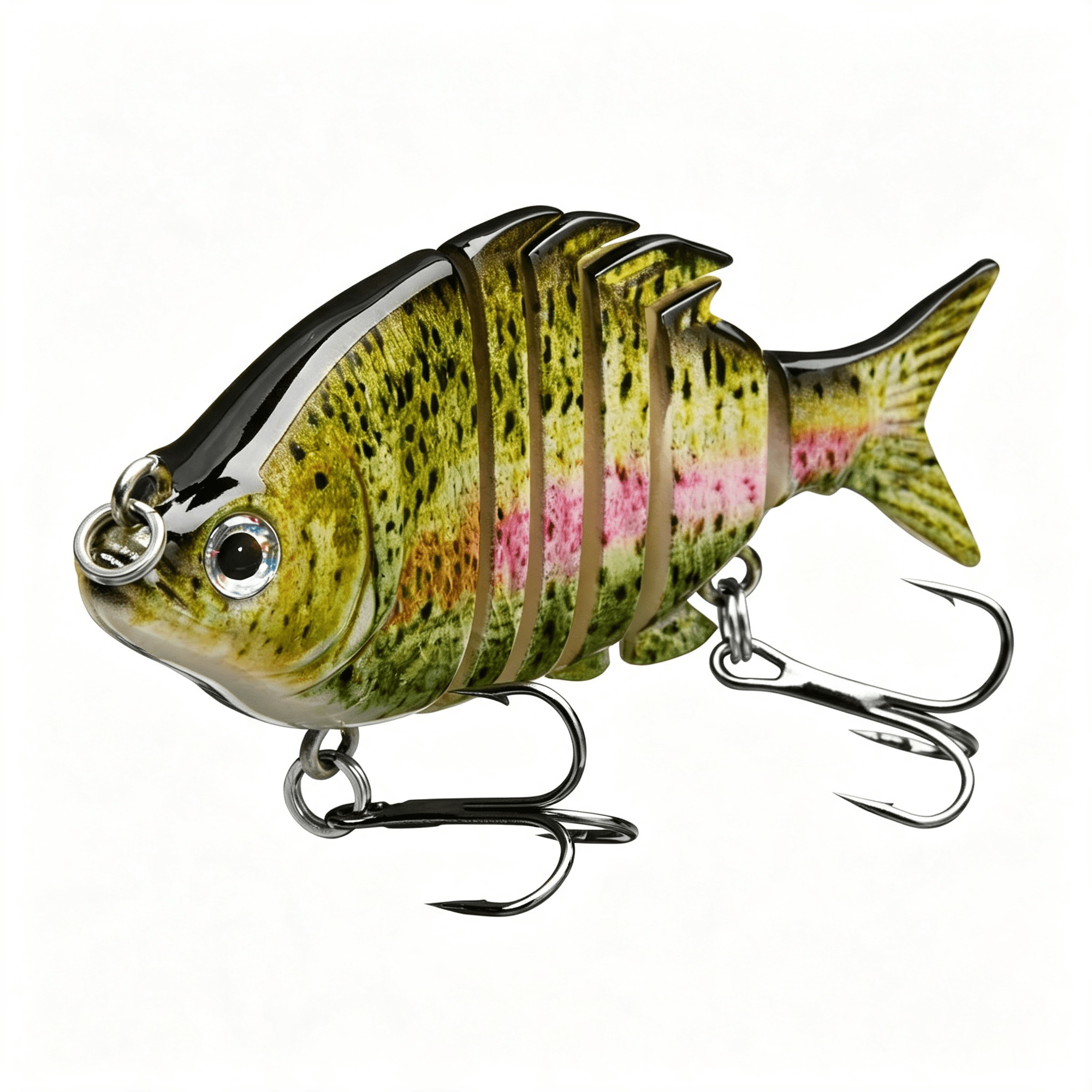 CYFW Swimpanfish 0.34Oz Hard Swimbaits Multi Jointed Topwater Trout Bass Fishing Crank Lure for Freshwater and Saltwater Realistic Topwater Fishing Lures