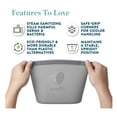 thumbnail image 3 of Silicone Steam Sanitizing Bag, Grey, 3 of 6