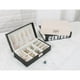 thumbnail image 2 of Caja De Joyería perfecl Organizador Portátil De material cuero con Cerradura Para Mujeres Niñas Negro, 2 of 8