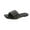 Black, variant on Women's Flat Sandals Fashion Slides With Soft PU Leather Slippers for Summer Black 6