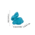 thumbnail image 3 of Easter Bunny Foam Colorful Rabbits Flocking Rabbits Easter Party Ornament Wreath Flower Branch Accessory Decoration, 3 of 6