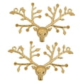 thumbnail image 5 of EHJRE 2 Pcs Animal Christmas Deer Head Pendants DIY Jewelry Handmade Accessories, 5 of 8