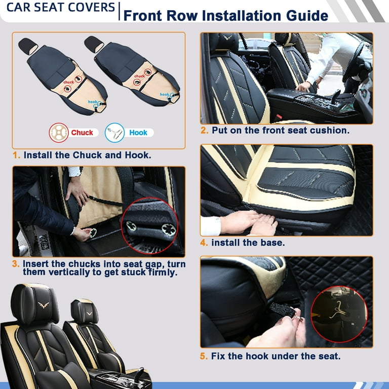 Car Seat Cover for Kia Niro Seats, Premium Pu Leather Seat