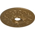 thumbnail image 3 of Ekena Millwork 23 7/8"OD x 4"ID x 2 1/8"P Ashley Ceiling Medallion (Fits Canopies up to 4 3/4"), Hand-Painted Pale Gold, 3 of 6