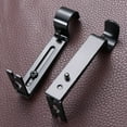 thumbnail image 2 of 2 Pcs Support de Tringle à Rideaux Réglable 19,05 mm Support de Tringle à Rideaux Supports de Tringle à Draperie (Noir), 2 of 7